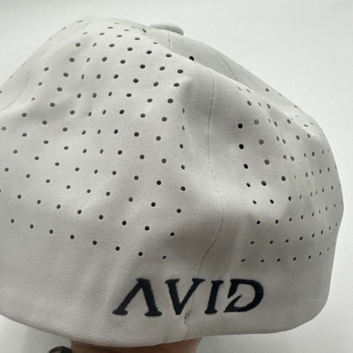 Avid Fishing Fitted Hat Sz L/XL Hook Fly Fishing Deep Sea White PolySpandex - Picture 4 of 18