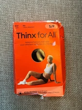 Thinx For All Period Underwear Brief Slip All-Day Absorbency Size S/P- Black New