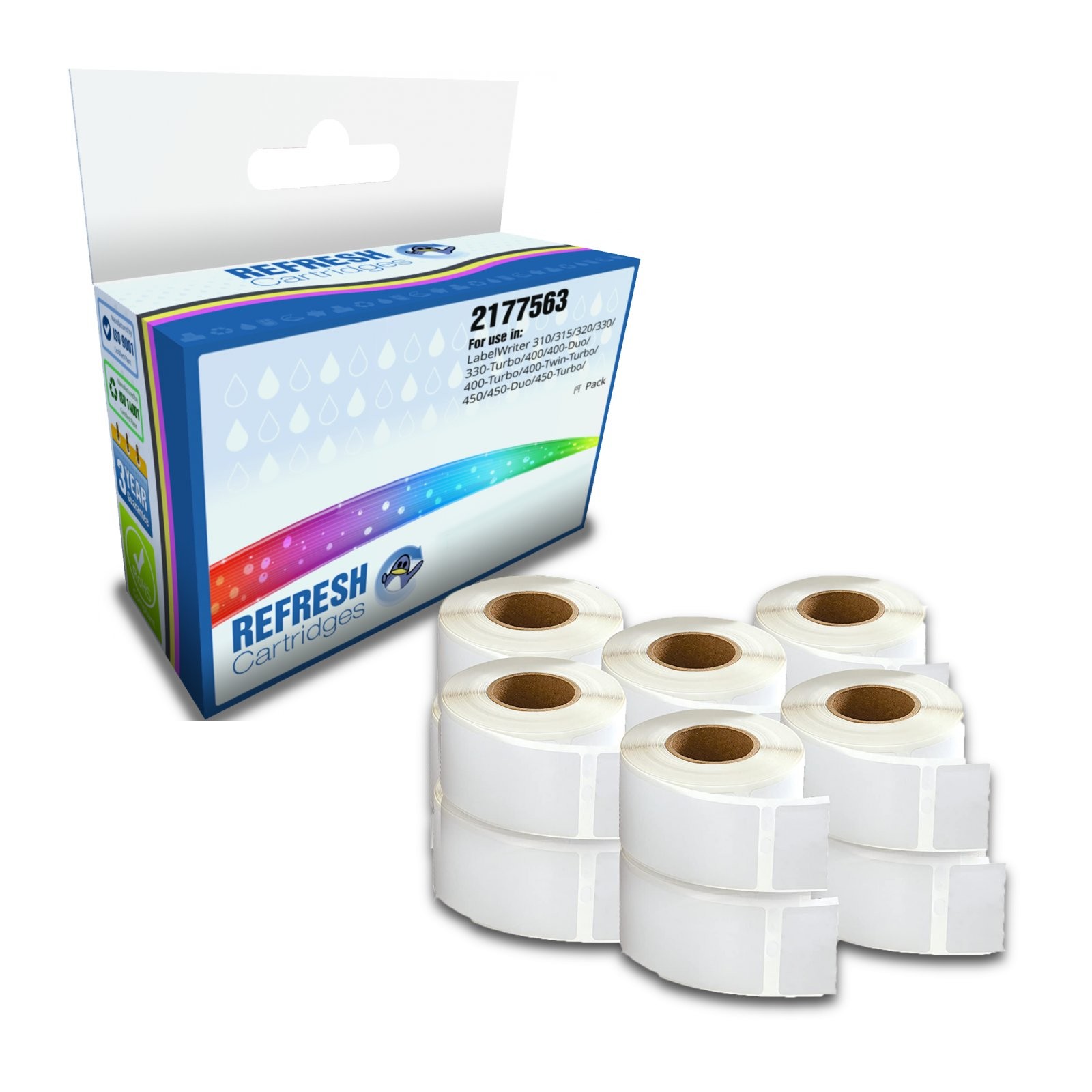 Refresh Cartridges Value Pack 11352 Compatible With Dymo LABEL Printers