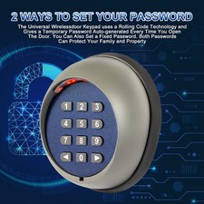 Wireless Keypad Remote Door Operator Panel El...