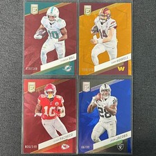 2023 Panini Donruss Elite Blue Josh Jacobs Sam Howell Tyreek Hill /99 Lot*4