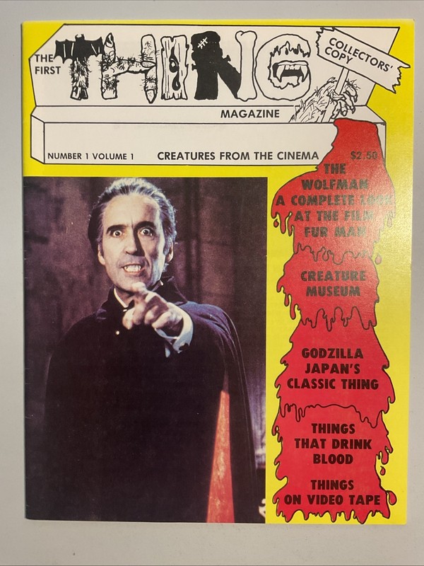 Thing Magazine #1 1980 Collectors Copy Dracula Wolfman Godzilla King Kong