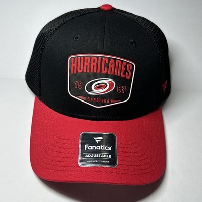 NHL Carolina Hurricanes Fanatics Authentic Pro Adjustable Hat Red & Black NWT