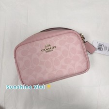 NWT Coach CY752 Mini Jamie Camera Bag In Signature Canvas Powder Pink