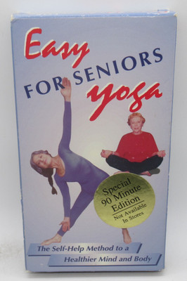 PAT LASTER - EASY YOGA FOR SENIORS WORKOUT VHS VIDEO, SIMPLE, GENTLE 90-MIN