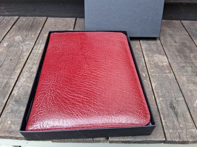 Vintage Cathian Schreibetui Echtleder VERPACKT KOSTENLOSER VERSAND 