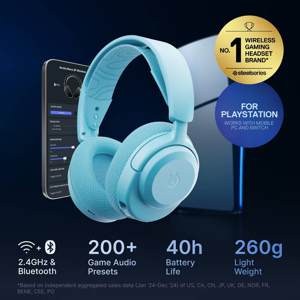 SteelSeries Arctis Nova 3XW Headset - Aqua | eBay