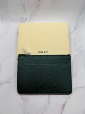 Rolex Verdant Cardholder Emerald Green Zipper Pouch Wallet AD VIP Gift