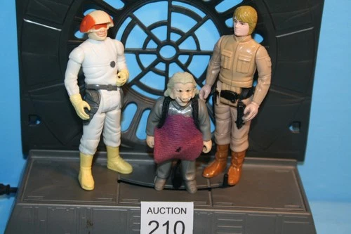 #210 VINTAGE STAR WARS LOOSE FIGURES 3 PACK BESPIN CLOUD CAR PILOT LUKE KENNER