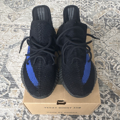 adidas Yeezy Boost 350 V2 Dazzling Blue Core Black Low Top Men GY7164