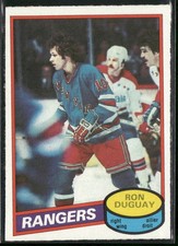 1980-81 O-Pee-Chee Ron Duguay #37 New York Rangers
