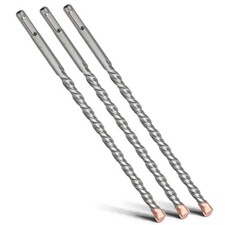 3er Set SDS Plus Bohrer 12 x 280 mm mit Doppelpropeller für Bohrhammer...