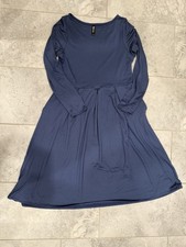 24 Seven Dress Womens Plus Size L Blue Long Sleeve Stretch New without tags