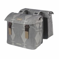 GepäCkträGertasche Doppel Basil Elegance 40L Taupe Mit Klettverschlussbefestig