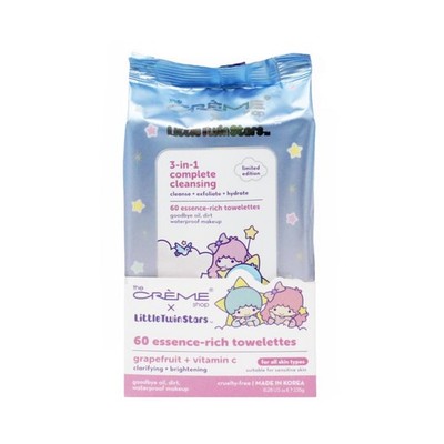 The Crme Shop Little Twin Stars 3-In-1 Complete Cleansing Wipes - Grapefruit ...