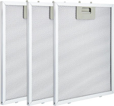 Filtri Cappa Cucina 3 Pezzi Filtro Antigrasso in Alluminio Di Ricambio 320 X 260
