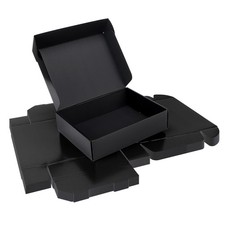12x9x3 Inches Black Shipping Boxes 20 Pack, Corrugated Cardboard Mailer Boxes...