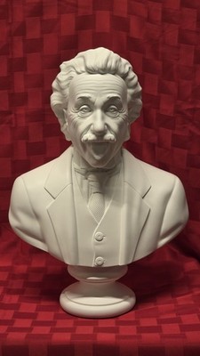 NEW House of Bust Albert Einstein 15.5'' White Resin Sculpture w/ Box