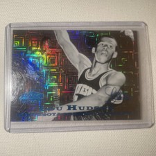 2012-13 Fleer Retro Lou Hudson Flair Showcase Row 0 003/100 HOLO PRIZM MINNESOTA