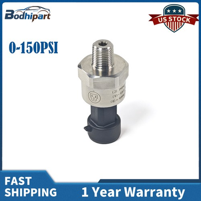 #ad 1 8NPT Stainless Pressure Transducer Sender Sensor For Oil Air Fuel Gas 150Psi $19.76