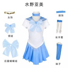 Anime Sailor Moon Cosplay Costume Clothes Bow Woman's Dress Full Outfit Uniform