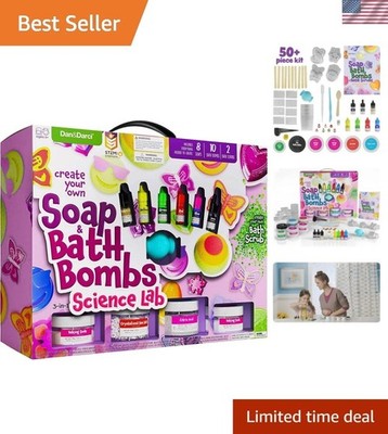 Soap & Bath Bomb Making Kit for Kids, 3-in-1 Spa Science Kits, Easter Craft G...