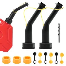 3 Packs Gas Can Spout Replacement Universal Kit Leakproof Angle Nozzles Gaske...