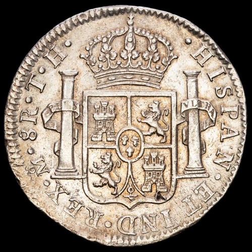 Carlos IV 8 Reales (26,95g) 1804 Mexico Ensayador T·H AC-980 VF+ - Picture 3 of 3