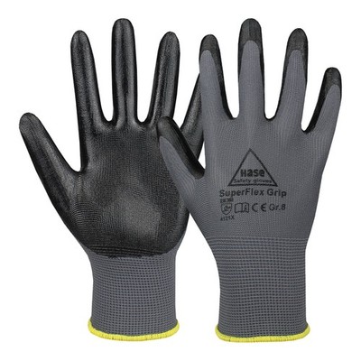 Hase Sicherheitshandschuhe Superflex Grip Größe 10 Polyester/Nitril 10 Stk