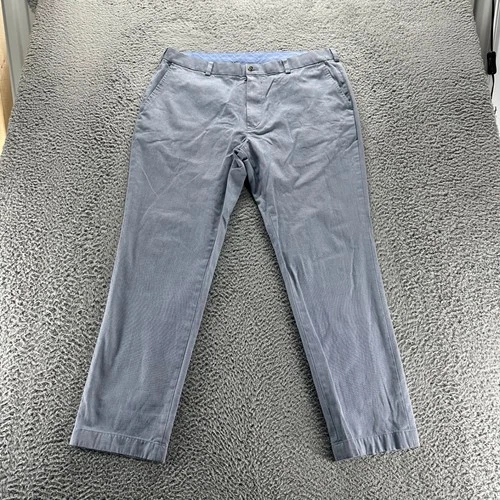 Brooks Brothers Chino Pants Mens 38x30 Blue Supima Cotton Stretch Milano Fit
