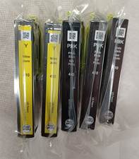 Lot Of 5 Genuine Epson 410 Ink  PBK Photo Black  Y Yellow  Sealed