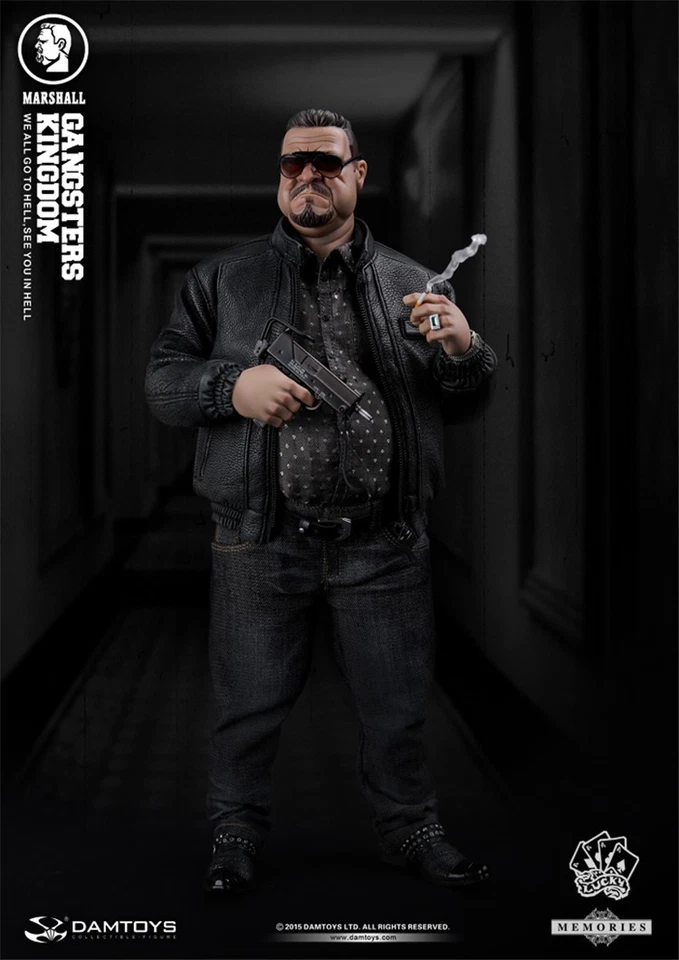 DAMTOYS GK002MX 黑帮王国系列胖马歇尔人偶 1/6 尺寸可移动 — 第 3/4 张图片