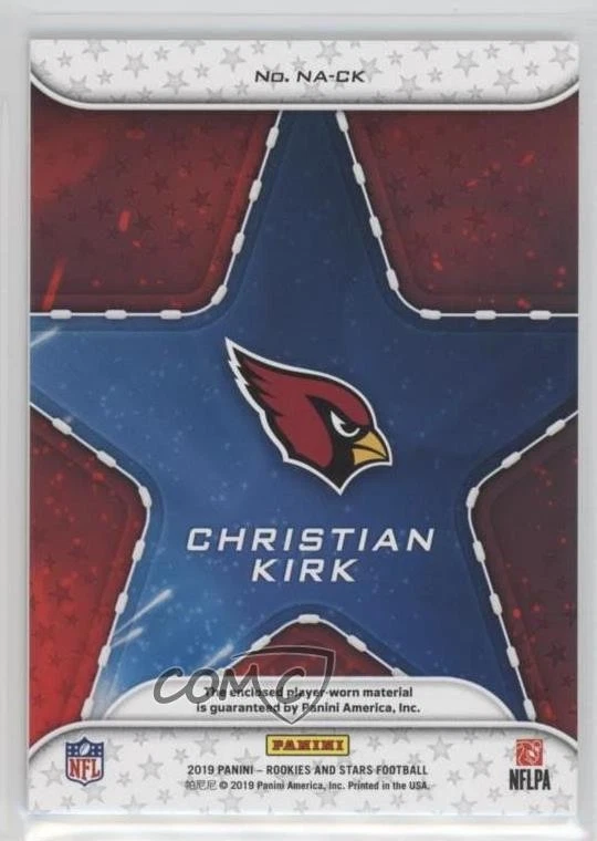 2019 Panini Rookies & Stars NFL Authentic Christian Kirk #NA-CK - Image 2 of 2
