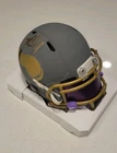 AARON JONES Signed Minnesota Vikings SLATE Auto Mini Helmet  Beckett COA