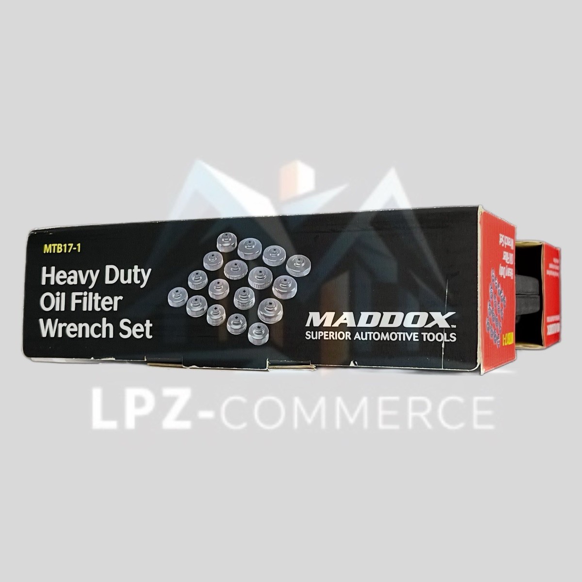Maddox Mtb17-1 Hevy Duty Oil Filter 17pc Wrench Set Socket Cup
