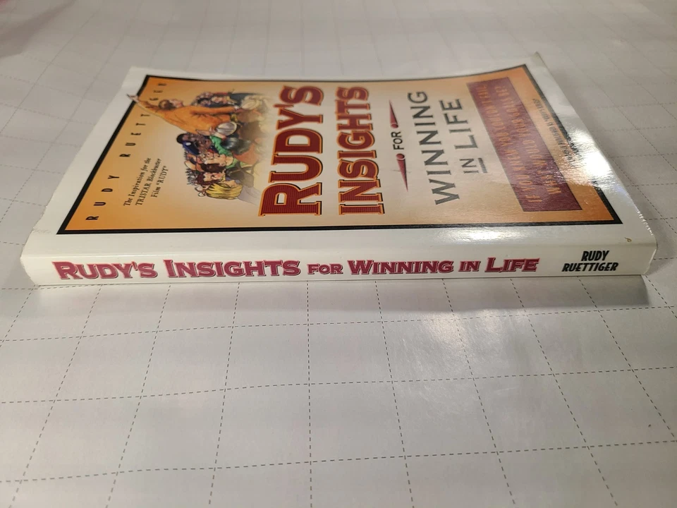 Rudy's Insights For Winning In Life: By Rudy's Ruettiger: Autographed Paperback Foto 2 de 4