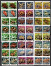 COOK ISLAND - 1984 MNH "CORALS" Set completo di 24 francobolli (COPPIA) !!