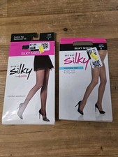 Secret Silky Pantyhose Size B Lot Of 2 Pair Various Styles Colors