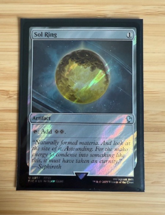 MTG: Sol Ring (0357) (Surge Foil) Commander: Final Fantasy Surge Foil NM