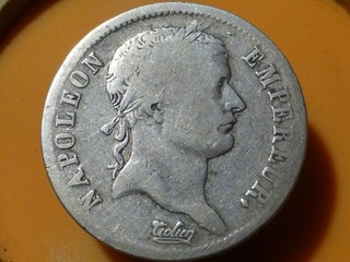 NAPOLEON EMPEREUR 2 FRANCS (ARGENT) 1810 A RARE & QUALITE TB/TB !