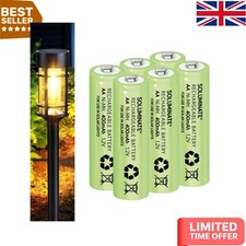 Reliable 6-Pack 400mAh Rechargeable AA Batteries for Garden Solar Lights 14.99 per battery
