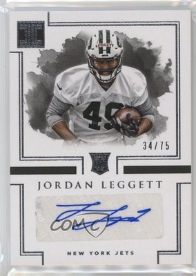 2017 Panini Impeccable Rookie Auto 34/75 Jordan Leggett #155 Rookie Auto RC j4h