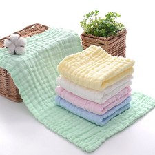 Bath Towel Washcloth Gauze Facecloth for Newborns Kids Gentle Handkerchiefs Bath