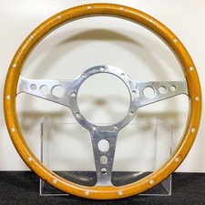 Moto-Lita Mark3 MK3 Steering Wheel 33Φ Wood Flat Spoke 9 Hole Vintage Authentic