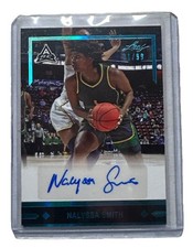 NALYSSA SMITH 2021-22 LEAF MEMORIES PLATINUM /99 AUTO RC First Card Basketball
