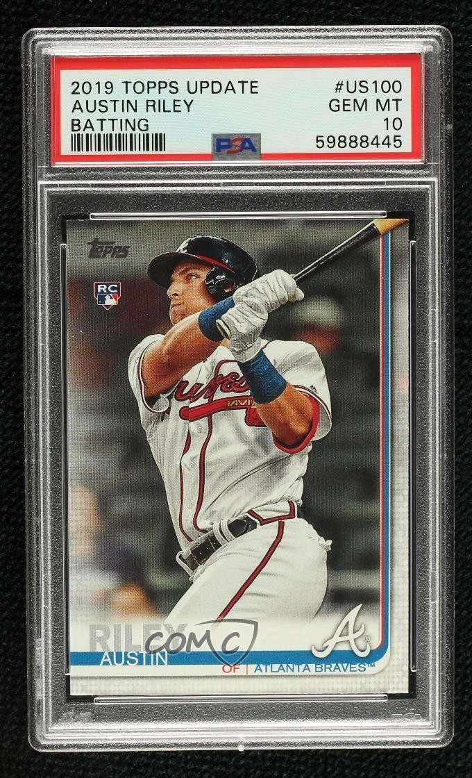 2019 Topps Update Austin Riley (Batting) #US100 PSA 10 GEM MT 5p9
