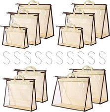 10 Set Handbag Storage Organizer Dust Bags for Purses Handbags Closet, Clear ...