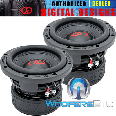 (2) DD AUDIO 606d-D4 6.5'' 1500W DUAL 4-OHM SUBWOOFERS POWER TUNED BASS SPEAKERS