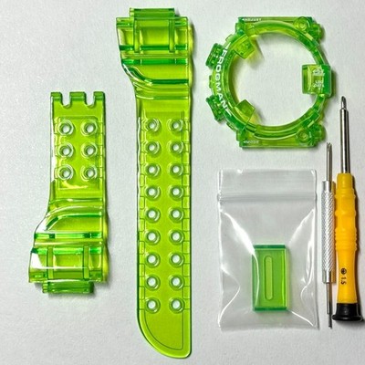 G-SHOCK FROGMAN DW-8200 WCCSモデルの純正ベゼル G-SHOCK FROGMAN DW-8200 Clear Fluorescent Green/White Bezel Belt
