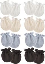 Baby Mittens No Scratch Cotton Elastic Wrist Gloves Infant Toddler Mittens